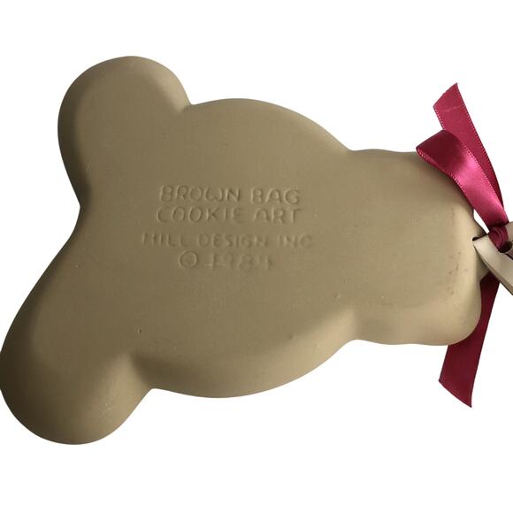 Vintage Brown Bag Cookie Art Baking Mold Teddy Bear 1984 with Recipe Book - Picture 4 of 5